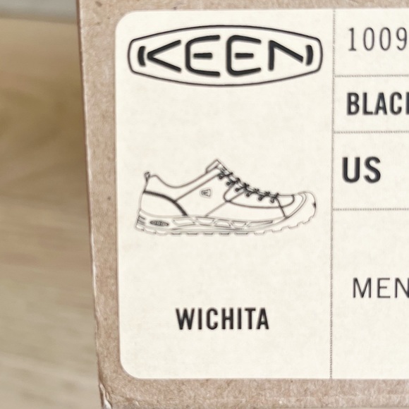 BNWT Men’s Keen Wichita Hiking shoe in Black/Drizzle - Picture 8 of 11